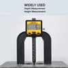 Digital Depth Gauge, 0.01mm Resolution LCD Display Digital Height Gauge