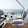 Vancus Boat Seats Low Back, Marine Fold-Down Fishing Boat Chairs