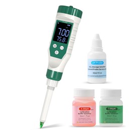Yewhick Yewhick Digital pH Meter for Food, Food pH Tester with High Accuracy pH Probe for Sourdough and Bread, Food pH Meter for Canning, Meat, Cheese, Solid Samples and Water, 0.01 Resolution
