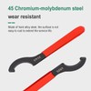 Hibucuo 3pcs Coil Over Wrench Shock Spanner Adjustable C Shape