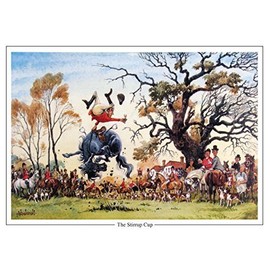 '"The Stirrup Cup by Norman Thelwell Fox Hunting and Horses A5 Greeting Card with Envelope