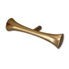 Hourglass Champagne Bronze Drawer Pull MCM Mid-Century Modern Cabinet Knob