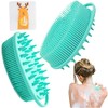 Cepillo de ducha,cepillo de masaje de silicona exfoliante Con fuerte