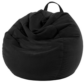 ENBAOHUI 3 Ft Bean Bag Chair Cover (No Filler) Stuffed Animal Storage Bean Bag Cover for Pets Dogs/Cats Bed Corduroy Stuffed for Organizing Plush Toys