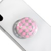 On The Grip Trendy Checkerboard Phone Grip - Sleek, Expandable,