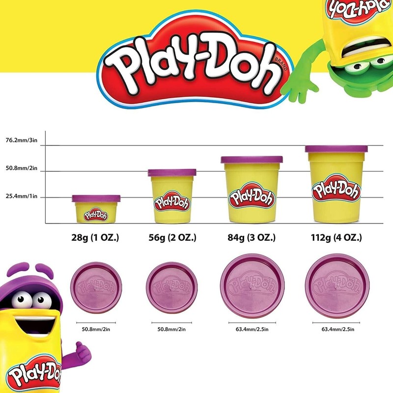 Play-Doh Modeling Cans - Non-toxic, Assorted, 2 oz. cans,10 Count,