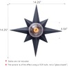 VILUXY Flush Mount Ceiling Light, Black Star Light Fixtures Ceiling