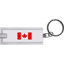 Azeeda 'Canadian Flag' Keyring LED Torch (KT00014271)