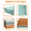 6 Pack Plastic Turn in Paper Trays for Classroom, Storage
