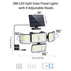 CLAONER Solar Outdoor Lights Motion Sensor 3500LM 288 LED Solar