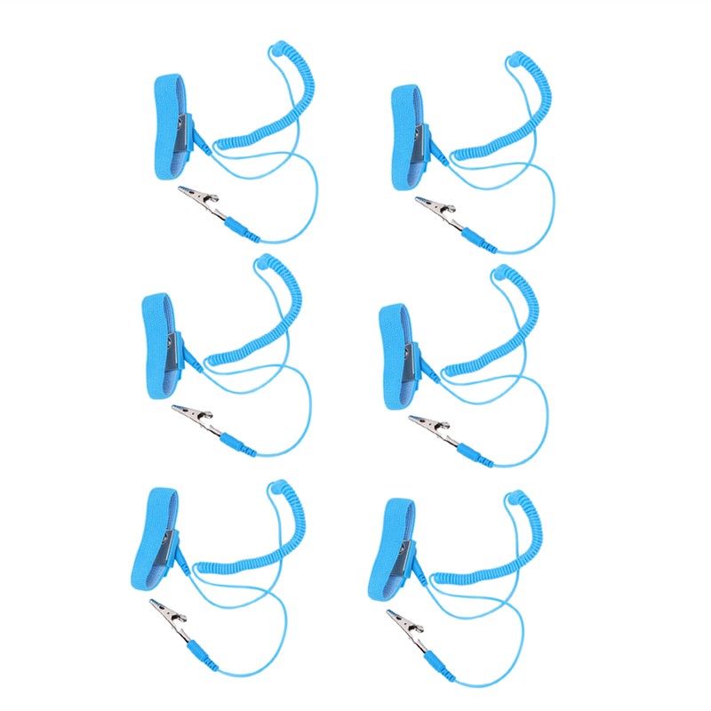 10Pcs PU Anti Static Wrist Strap Elastic Adjustable Electrostatic Bracelet