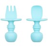 Bumkins - Juego de utensilios para bebé, cucharas de silicona