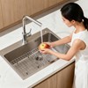 Chilinii 24" x 12" Stainless Steel Sink Protector - Large