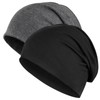 Kiiwah 2 Pieces Slouchy Beanie Hat for Men and Women,