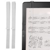 1 Pair Clear Acrylic Music Book Clips for Music Stand
