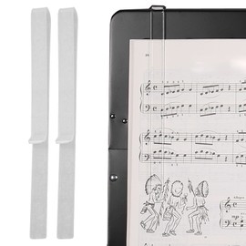 1 Pair Clear Acrylic Music Book Clips for Music Stand Book Piano