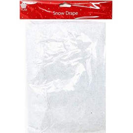 YLAB Snow Blanket, Snow Drape with Silver Glitter, 91 x 114 cm (2)