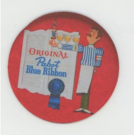 Pabst Blue Ribbon COASTER - Vintage PBR Design