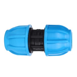 4Pcs 25mm PE Plastic Straight Water Pipe Connector, Push Fit Pipe Connection Fittings, Blue Water Inserts, Plumbing Supplies, MDPE 25mm Fittings