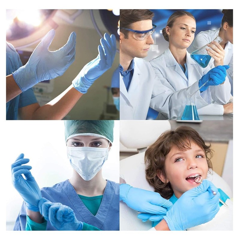 Jointown Basic Vinyl Exam Gloves-Safty Glove Latex-Free & Powder-Free, Synmax