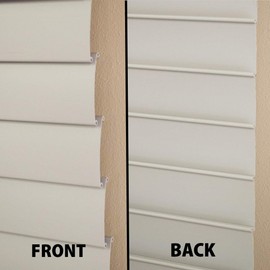 2 Inch Cordless Room Darkening Faux Wood Blind - 20" W x 60" L - Gray, Over 1,000 Custom Sizes Starting at 18.97, Inside or Outside Mount, Venetian Shades for Interior Windows by Lumino