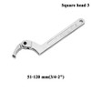 GOZAR Chrome Vanadium Adjustable Hook Wrench C Wrench 19-51mm 32-76mm