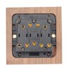 Oewnvmd Retro American Industrial Style Light Switch Socket, Solid Wood