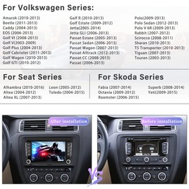 SIXTOP 2G+64G Android 13 Car Stereo for VW Polo Caddy Transporter T5 T6 Golf Tiguan Skoda Octavia Fabia Seat 7" HD Touch Screen Car Radio with Wireless CarPlay Android Auto GPS WIFI RDS FM Bluetooth