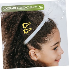 Healvian Cream Hair Clips 2-Pack for Kids Cute All-Match Hairpins Adorable Accessories for Little Girls Suitable for Daily Wear and Parties