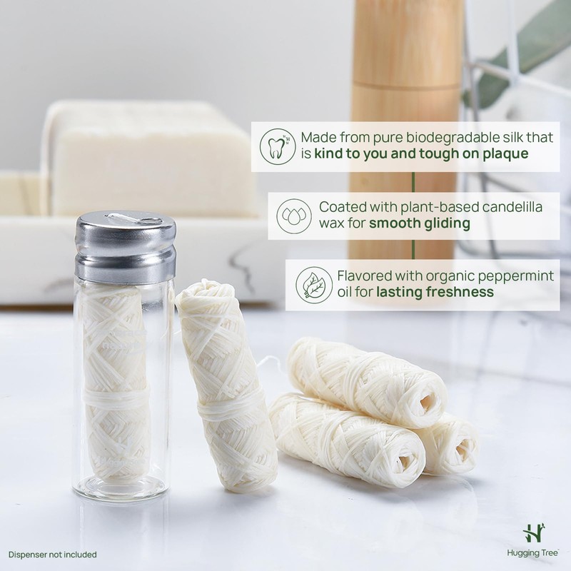 Natural Silk Dental Floss Refills | PFAS Free Dental Floss