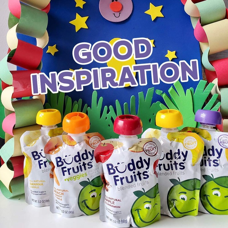 Buddy Fruits Pure Blended Fruit and Veggies Apple, Pear and