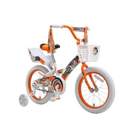 Titan Girl's Calico Kitty BMX Bike for Girls with Training Wheels 16 Inch Kids Toddler Bicycle with Utility Basket & Streamers