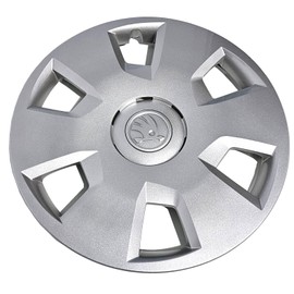 Skoda 5E0601147FZ31 Wheel Trim 15 Inch Silver for Steel Rim 6Jx15H2 ET43