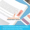 PATIKIL Clear Index Sticky Tabs, 120 Pcs Large Transparent Sticky