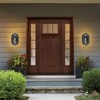 Luminzone 2 Pack Outdoor Oval Wall Lights, 11'' Nautical Bulkhead