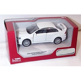Corgi K’INSMAR’T Mitsubishi Lancer Evolution X white car pull back and go action 1:36ish diecast model