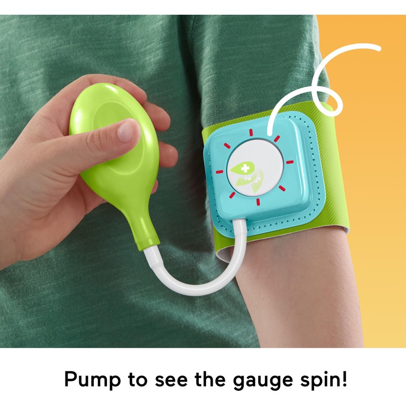 Fisher-Price Preschool Pretend Play Medical Kit 7-Piece Doctor Bag Dress