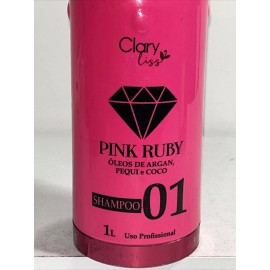 Pink Ruby Shampoo 01 Hair Treatment, 1 Liter New Damaged Outer