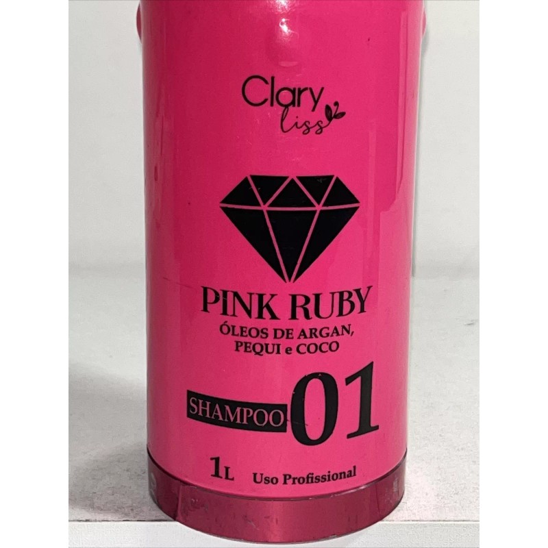 Pink Ruby Shampoo 01 Hair Treatment, 1 Liter New Damaged
