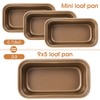 Lemecima 12 Pcs Mini Loaf Pan for Baking Bread Non