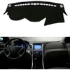 Cubierta de Salpicadero para Hyundai Sonata 2011-2014, Alfombrilla Antideslizante, Negro