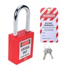 Allucky Lockout Tagout Locks, 10pcs Safety Locks Keyed Differently(Come with
