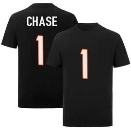 JA'MARR Chase Black 1# for Mens/Womens/Youth Football T-Shirt No Brand/Logos 100% Cotton
