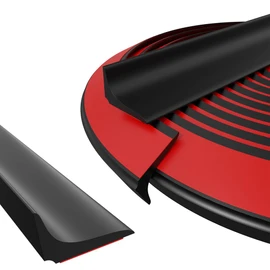 HNYNH Water Dam Silicone Waterproof Barrier Bathroom and Kitchen Water Strip Coving Edging Strip（Black-3.3m）
