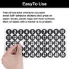 Oruola 800PCS Number Stickers 1-50,Small Number Stickers,Round Continuous Digital Vinyl