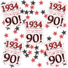 1934 90th Birthday deco-fetti (24 Piece Plus Metallic Confetti)