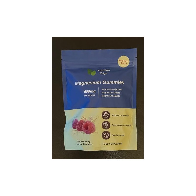 Magnesium Gummies - 600mg Triple Complex (Glycinate, Citrate, Malate) -