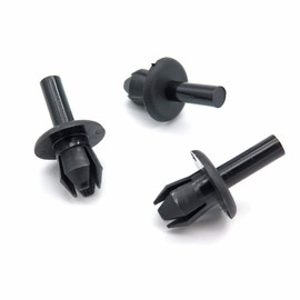 VVO Fasteners- Black Plastic Front Wheel Arch Lining & Mudguard Clips for Vauxhall Adam, Calibra, Meriva, Vectra, (Pack of 10)