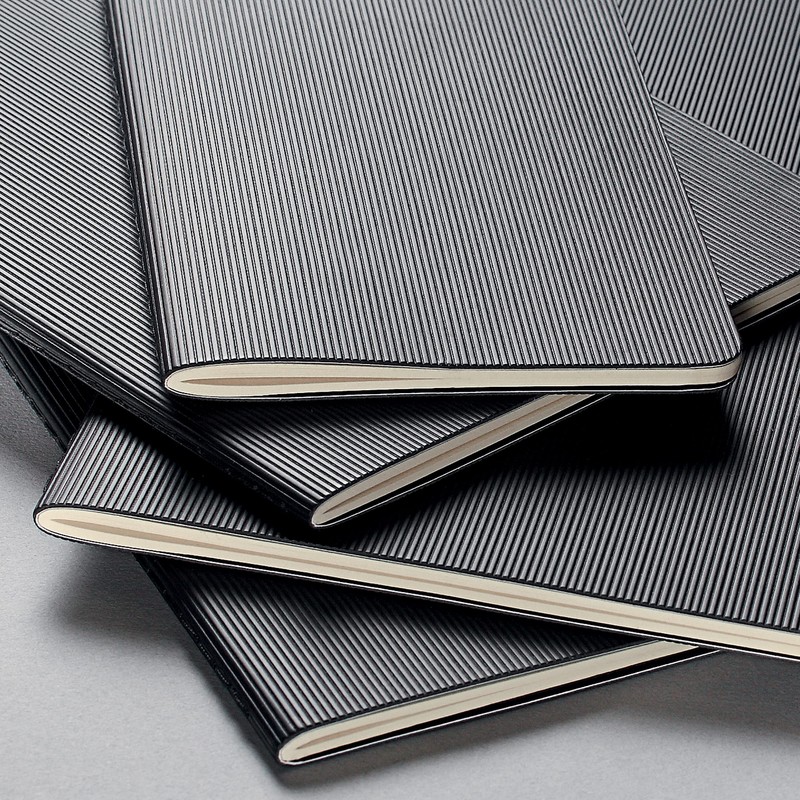 SIGEL CO864 Journal, approx. A6, squaRed, softcover, Black - Conceptum
