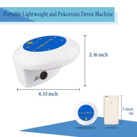 LeCaung Ionic Foot Bath Detox Machine, Portable Ionic Detox Foot Bath Spa Machine Ion Cleanse Controller for Home Travel Holiday